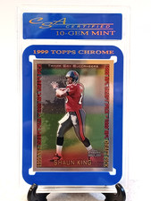 1999 TOPPS CHROME SHAUN KING ROOKIE CARD # 156 TAMPA BAY BUCCANEERS CSA/PSA 10