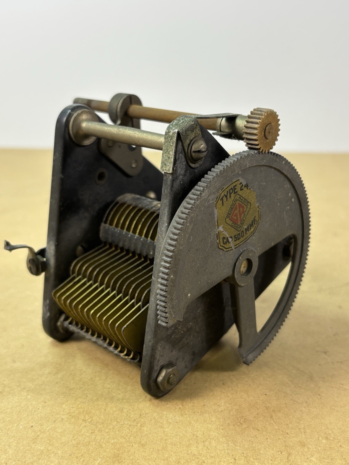 1920's General Radio Company Type 247 Air Variable Capacitor 500MMF Used Qty