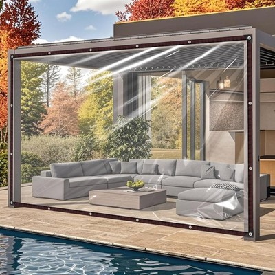transparente Plane 3x5m für Garten Zelt Haustiere Camping