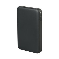 onn 5000mAh Portable Power Bank USB-C USB-A LED Black iPhone Samsung Pixel