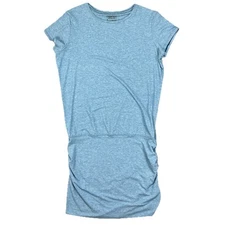 PATAGONIA Glorya Ruched Side Soft Pullover Dress Blue Size Medium