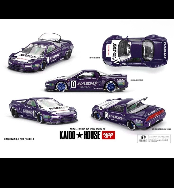 Kaido House Mini GT Honda NSX Kaido Racing V2 1:64 Purple Blue