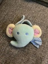 Vintage Eden Elephant Wrist Rattle Plush Toy