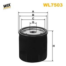 WIX FILTERS WL7503 Oil Filter for AUDI,CUPRA,SEAT,SKODA,VW