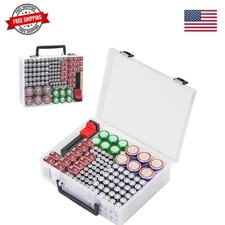 Battery Organizer Storage Case,Stores More Than 95 Batteries - Battery Storag...