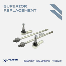 Autoacer -4p Front Inner Outer Tie Rod Ends For Land Rover Lr4 Discovery 4 09-