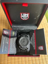 Luminox Black Watch with Box and Warranty Used From Japan