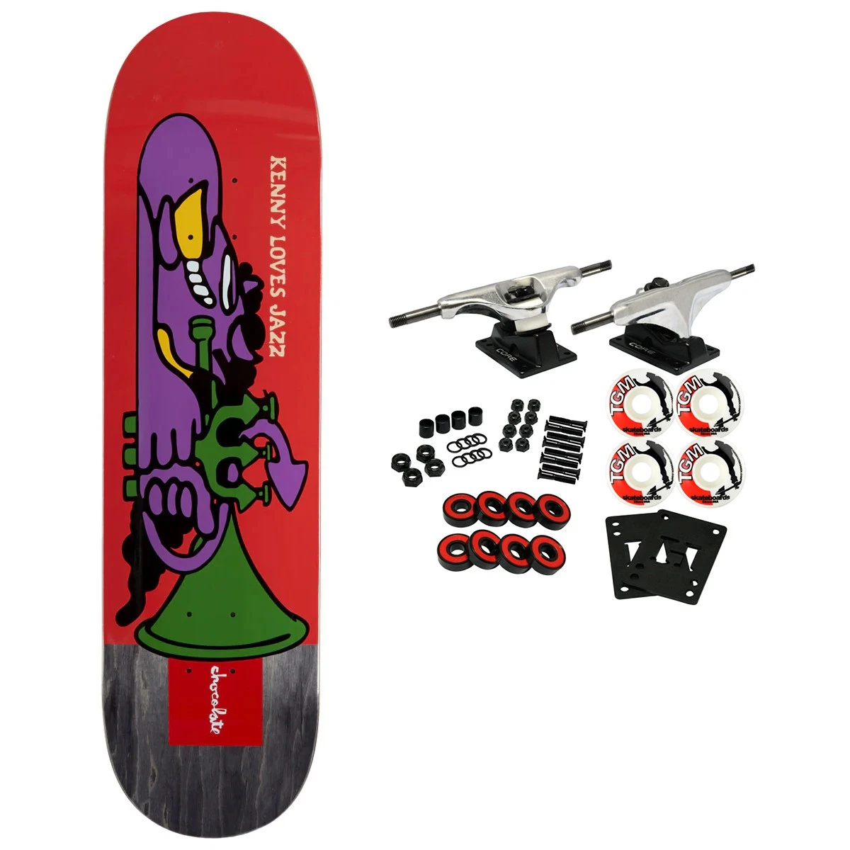 スケートボード Chocolate CruzChunk Complete 8\"x 31.875\" Chocolate Cruz Chunk 7.875 - Skateboard Complete – Versus Pro Shop