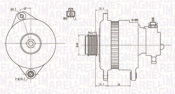 MAGNETI MARELLI-OE 063731899010 Alternator for OPEL,VAUXHALL