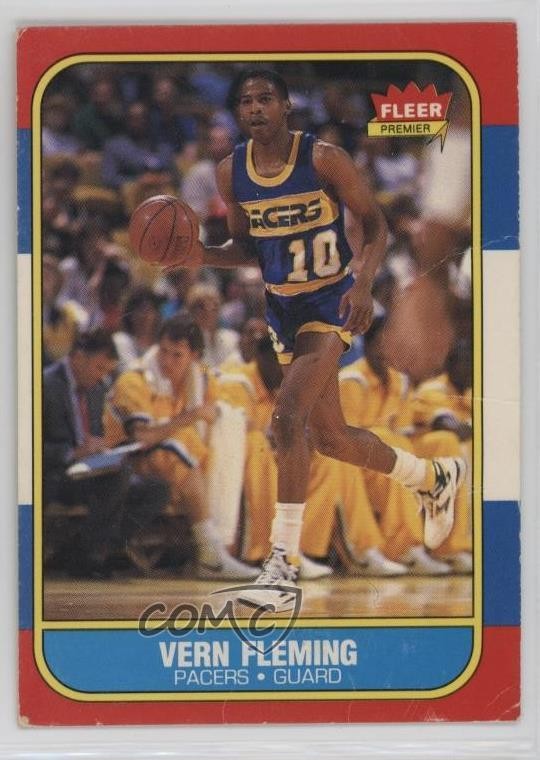 1986-87 Fleer Vern Fleming #33 1n7v