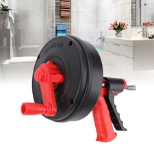 33Ft Drain Auger Heavy Duty Plumbing Snake Use Manual or Powered for Drain Clog