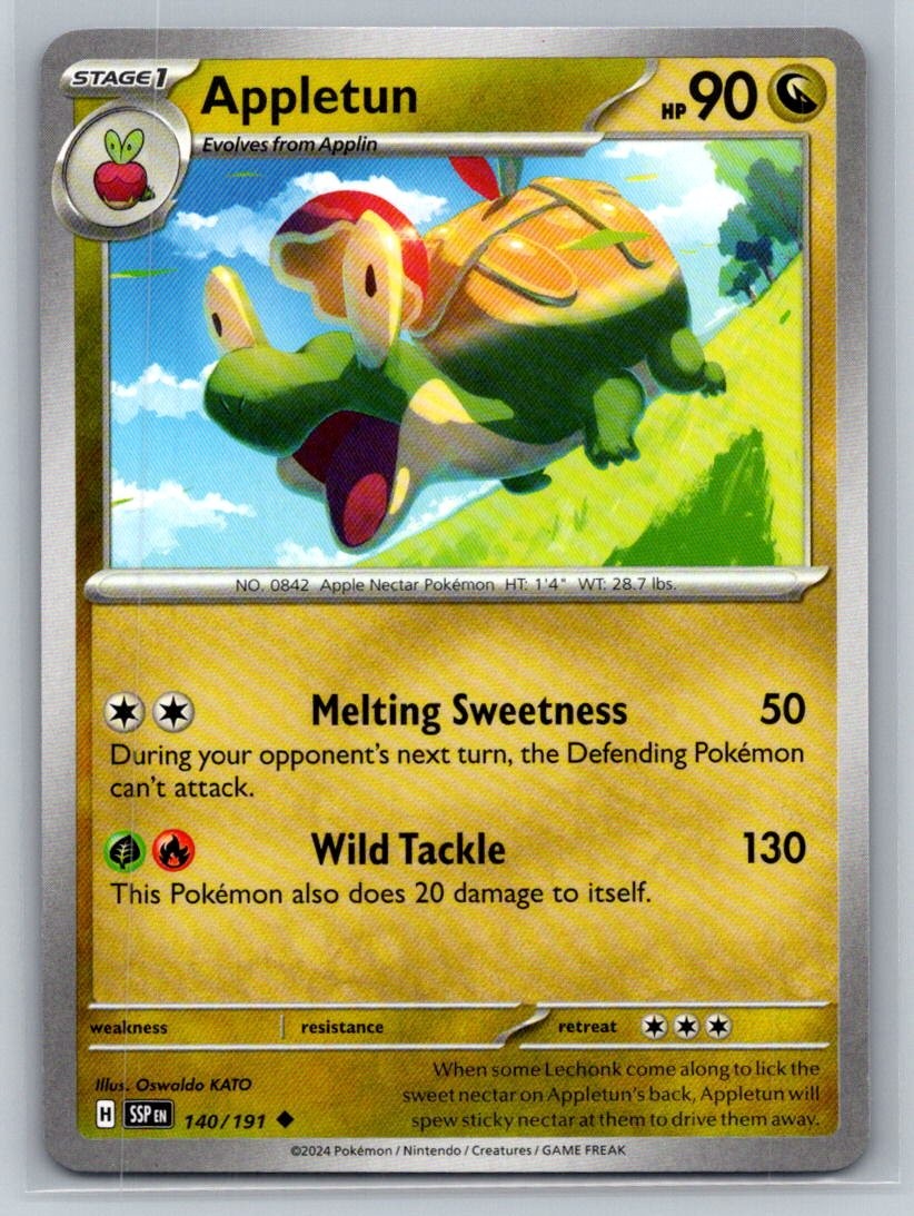Appletun #140/191 SV:08 Surging Sparks Uncommon - Pokemon Cards G14