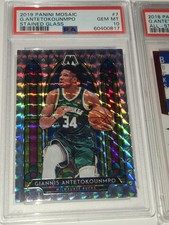 LOT OF 47 GRADED PSA 10s GIANNIS ANTETOKOUNMPO 2019 STAIN GLASS AND MORE