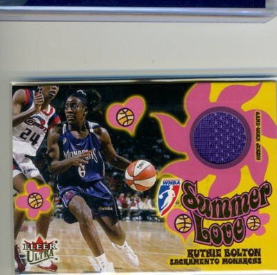 Ruthie Bolton 2002 WNBA Fleer Ultra Summer Love Authentic Game Worn Jersey