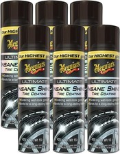 Meguiars Ultimate Insane Shine Tire Coating 15 Oz Aerosol Spray 6 Packs