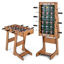 Foldable Football Table Space Saving Soccer Game Indoor Sports for Party Bar