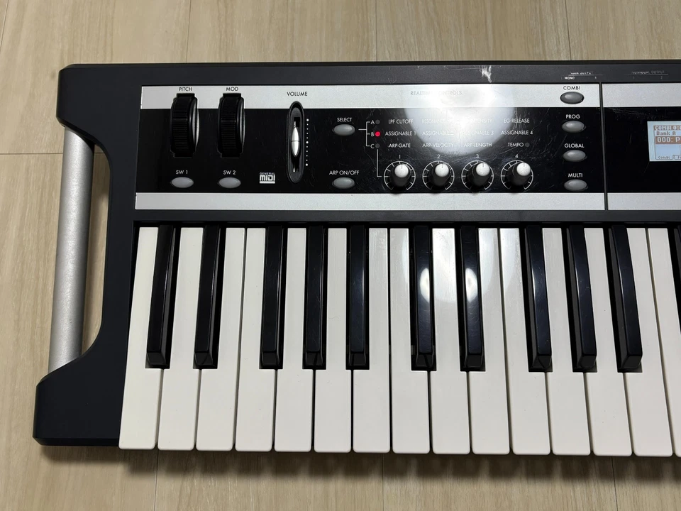 Korg X50 61-Key Keyboard Synthesizer with Soft Case and Adapter Used from Japan - Image 3 of 4