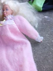Vintage 1975 Barbie Plush Doll Toy Figure Pink Nightgown Sleep Slippers Play