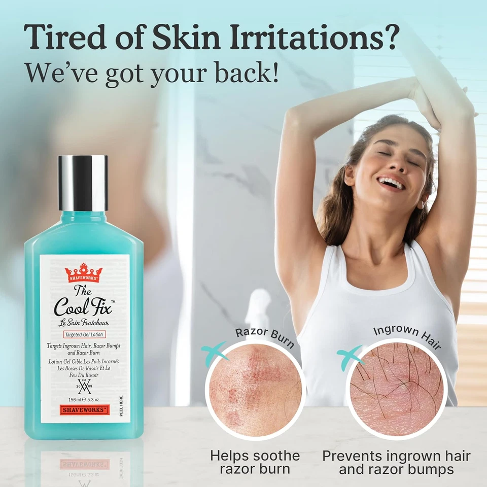 The Cool Fix para después del afeitado para mujeres: depilación púbica, protuberancias de afeitar, quemaduras de afeitar, Foto 2 de 4