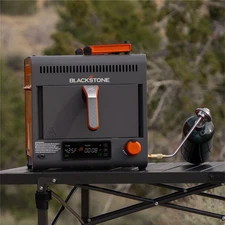 Adventure Ready Portable Propane Air Fryer 4 Quart, Gray & Orange, 18W, 3Ft Cord