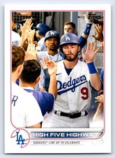 2022 Topps #505 High Five Highway Los Angeles Dodgers BASEBALL Card