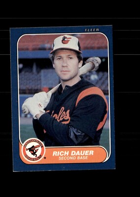 1986 Fleer - Rich Dauer #270
