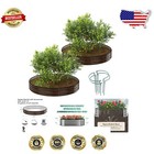 New ListingDurable Round Raised Garden Bed Kit - 3x3x1ft Metal Planter for Thriving Plants