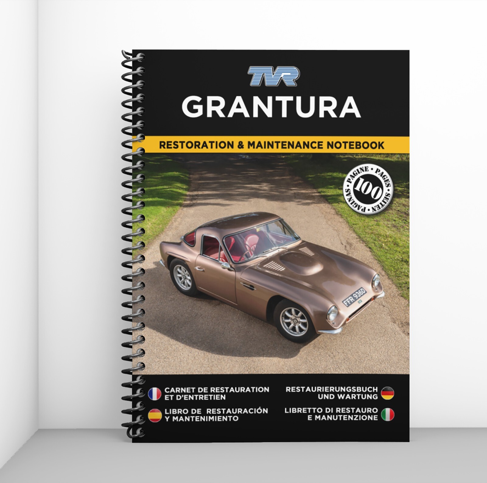 Carnet de restauration TVR Grantura livre suivi entretien mecanique automobile collection