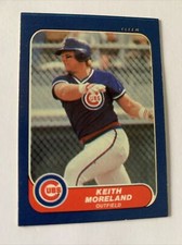1986 Fleer Mini Baseball Card #79 Keith Moreland Chicago Cubs Nm Free Shipping!