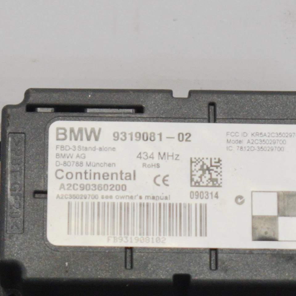 Ricevitore radiocomando BMW 2 Coupé F22 F87 9319081 2014 - Immagine 3 di 4