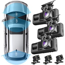Lote 3 lenses Camara De Seguridad Carro Auto Delantero/Trasero/Interior Dash Cam