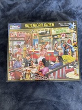 NEW-White Mountain American Diner 1000 pc. Larger Pieces Puzzle 2018