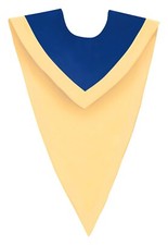 Royal Blue/Gold V-Neck Choir Stole