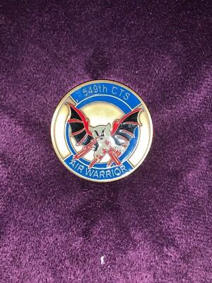 USAF , 549th CTS,  ''AIR WARRIORS'' challenge coin, ''AIR GROUND OPERATIONS SCHOOL''