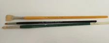 Lot Of 3 M. Grumbacher  Paint Brushes 626-B, 1271-R & 1060  Sz 6  USA