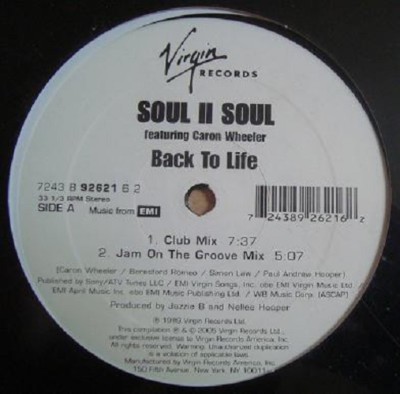 Soul II Soul    Back To Life ( VINYL 2005 )