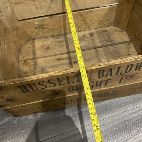 Vintage Wooden Russel, Baldwin & Bright Ltd Hereford Crate - Picture 8 of 12