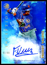 2021 Bowman Inception Autographs Blue #PAFV Freddy Valdez New York Mets /99