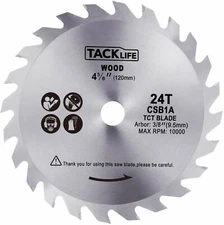 TACKLIFE 4-3/4-inch (120mm) 24T Circular Saw Blade, Carbide Flooring Blade, Fini
