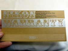 Nikon Micro Nikkor 200mm f4 IF Ai Lens warranty card vintage