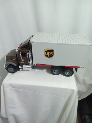 MACK GRANITE UPS TRUCK With TRAILER Made In GERMANY.  BRUDER See Pictures