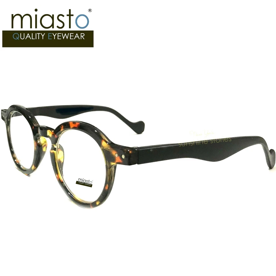 MIASTO "CIAO" PREPPY REDONDO OAVL OJO DE CERRADURA GAFAS DE LECTURA ~ RESORTE ~ PEQUEÑO (BRAZOS LARGOS) Foto 3 de 4