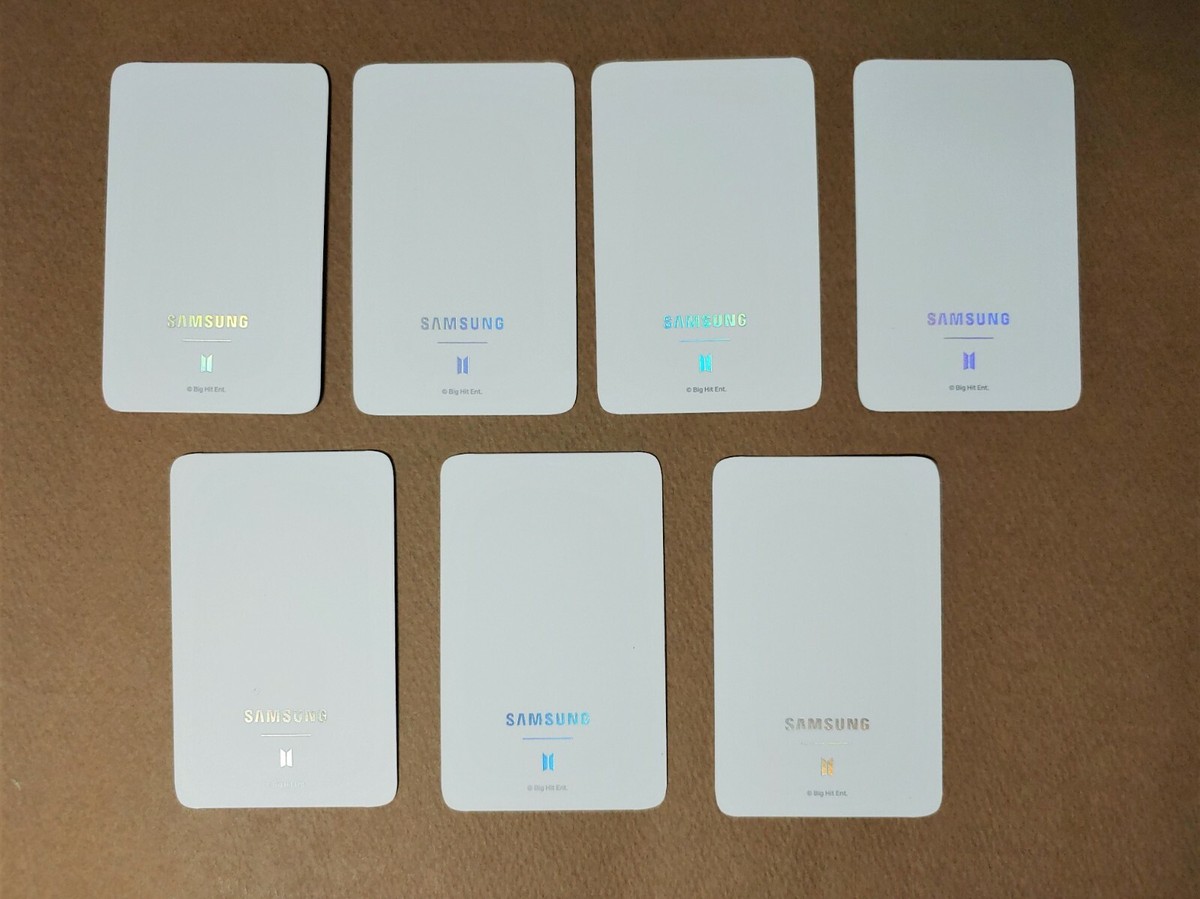 Official] BTS x Samsung Galaxy Photocard set 7pcs | eBay