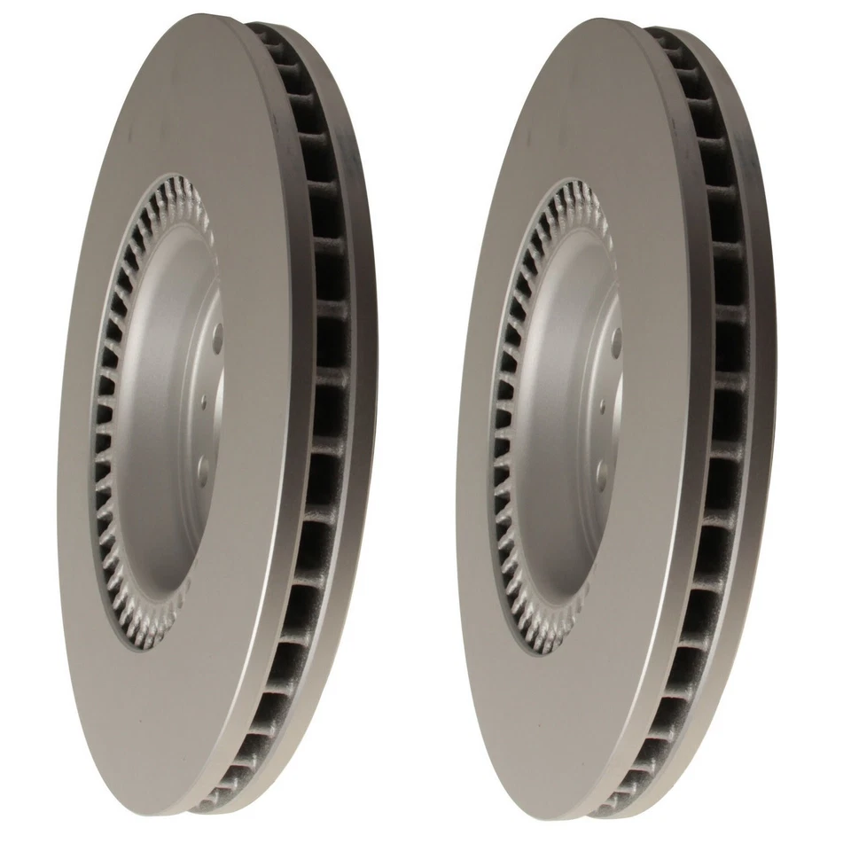 Комплект из пары 2 передних дисковых тормозных дисков для Audi A6 A7 A8 Quattro ATE 40454177 - Изображение 2 из 4