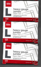 HEAVY GUAGE JUMBO PAPER CLIPS  100 Clips Per Box  - MAKE REASONABLE OFFER