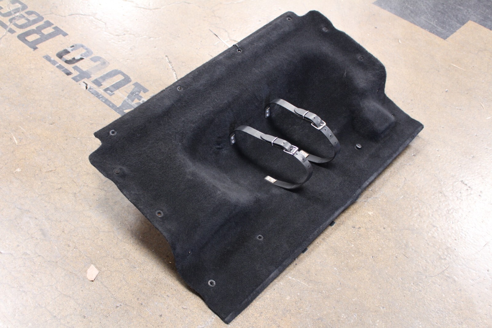 Ferrari F430 Coupe, Spider, Back Wall Trunk Carpet w/ Belts, Used, P/N 68140000