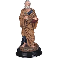 5" H Saint Peter Statue Simon Peter Holy Figurine Statue Sculpture Ornament D...