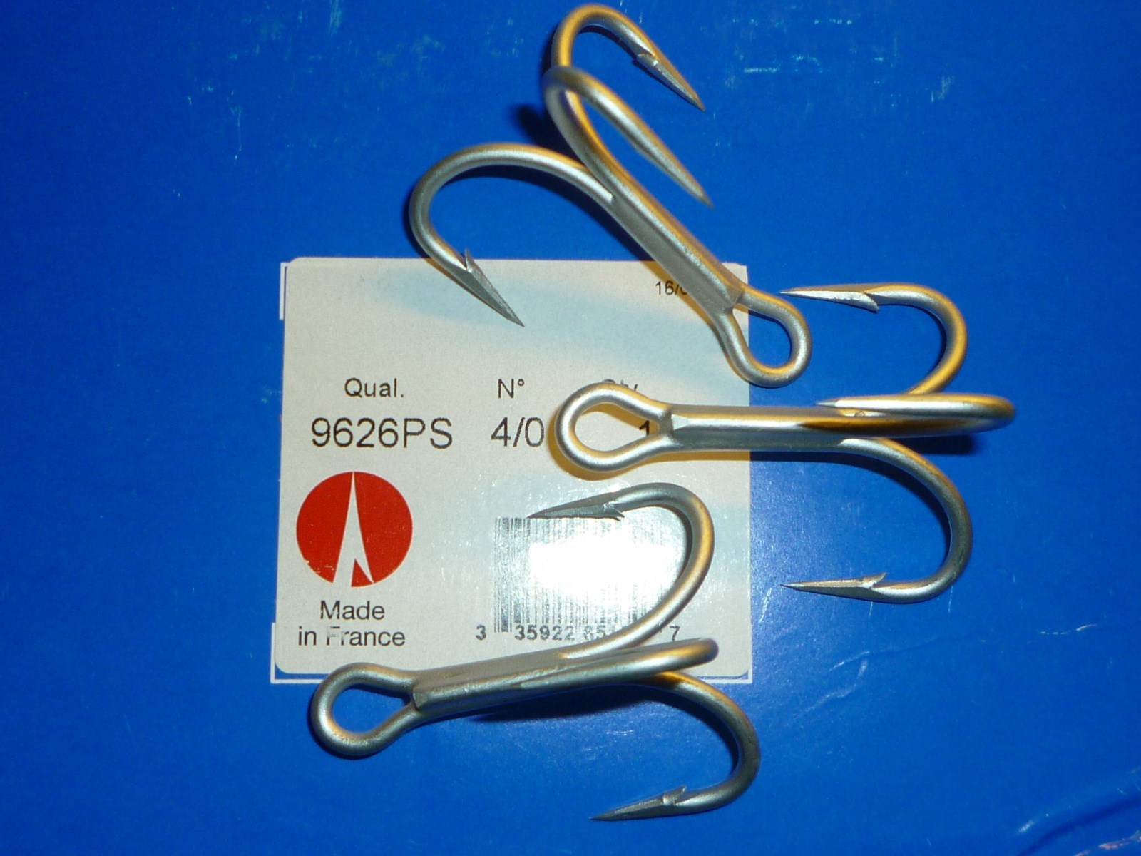 Vmc Short Shank VMC 9626 BN Treble Hooks 4X Strong, Sizes 8 - 2/0