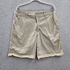 Columbia Men Shorts 34 Beige Chino Omni Shade Outdoor Hiking