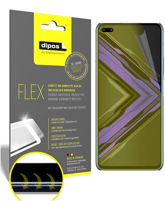 3x Honor Play 4 Pro Schutzfolie Folie, 100% Displayabdeckung, dipos Flex